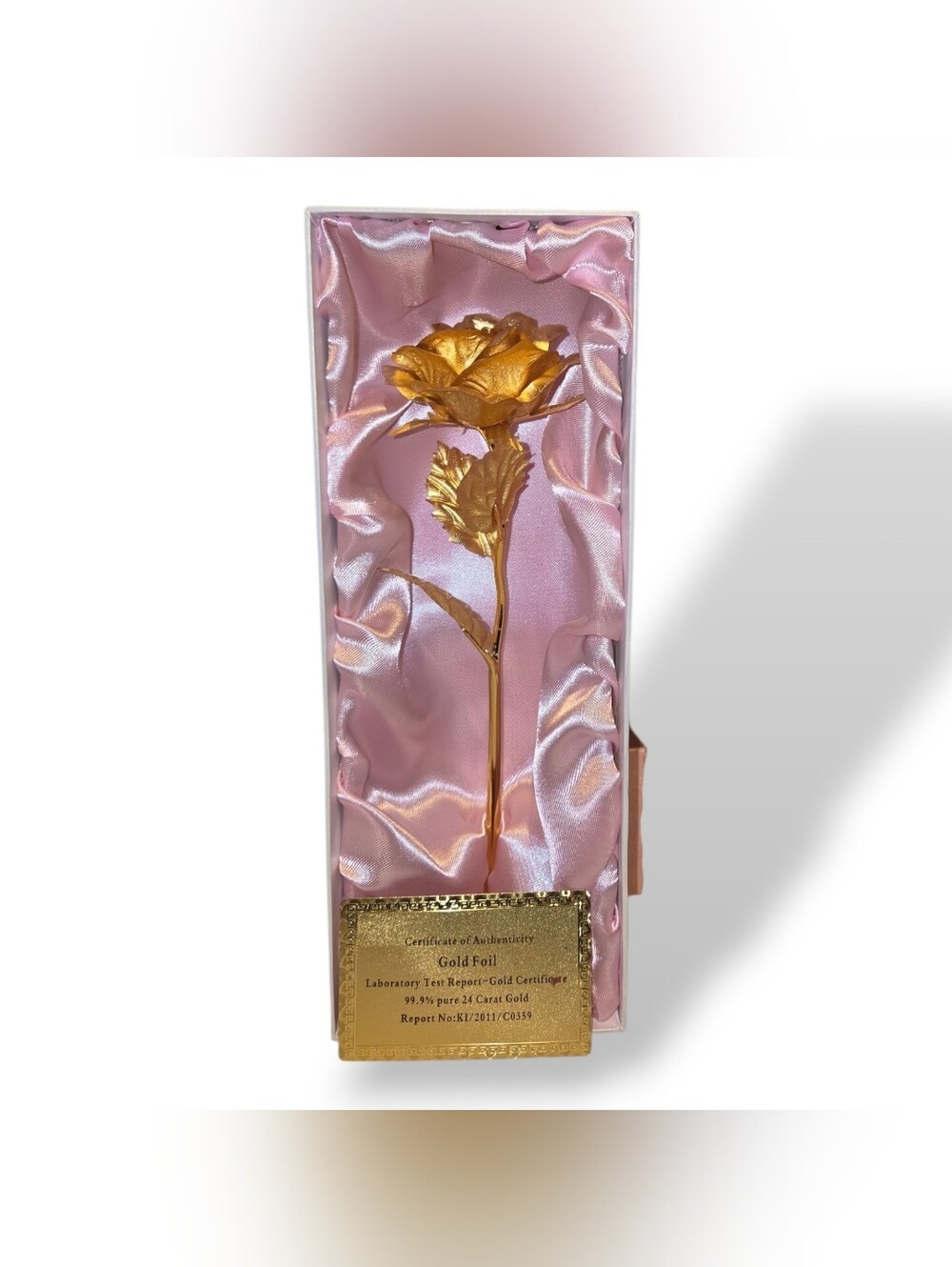 Gold-Plated Decorative Rose Gift - Women Accessories